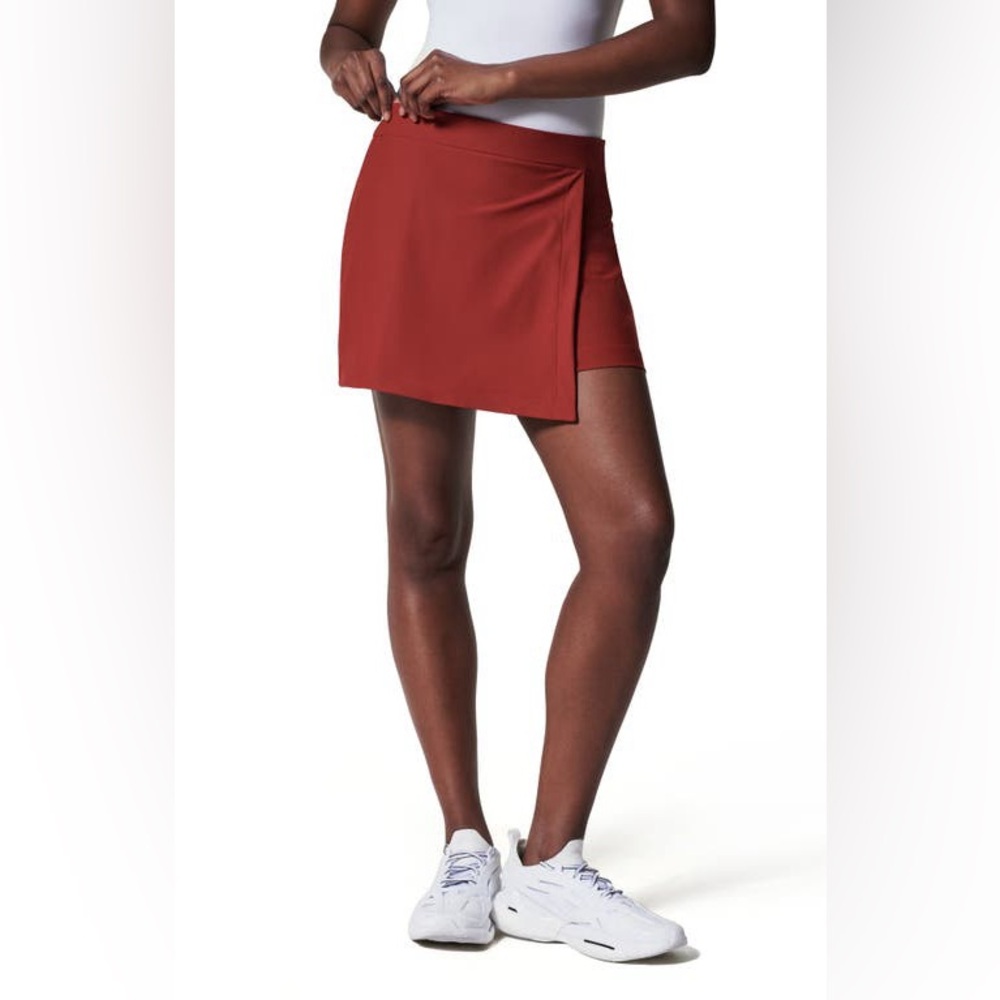 SPANX Sunshine Scort 6” Dark Cherry Red Women’s XL Athletic Activewear Stretch